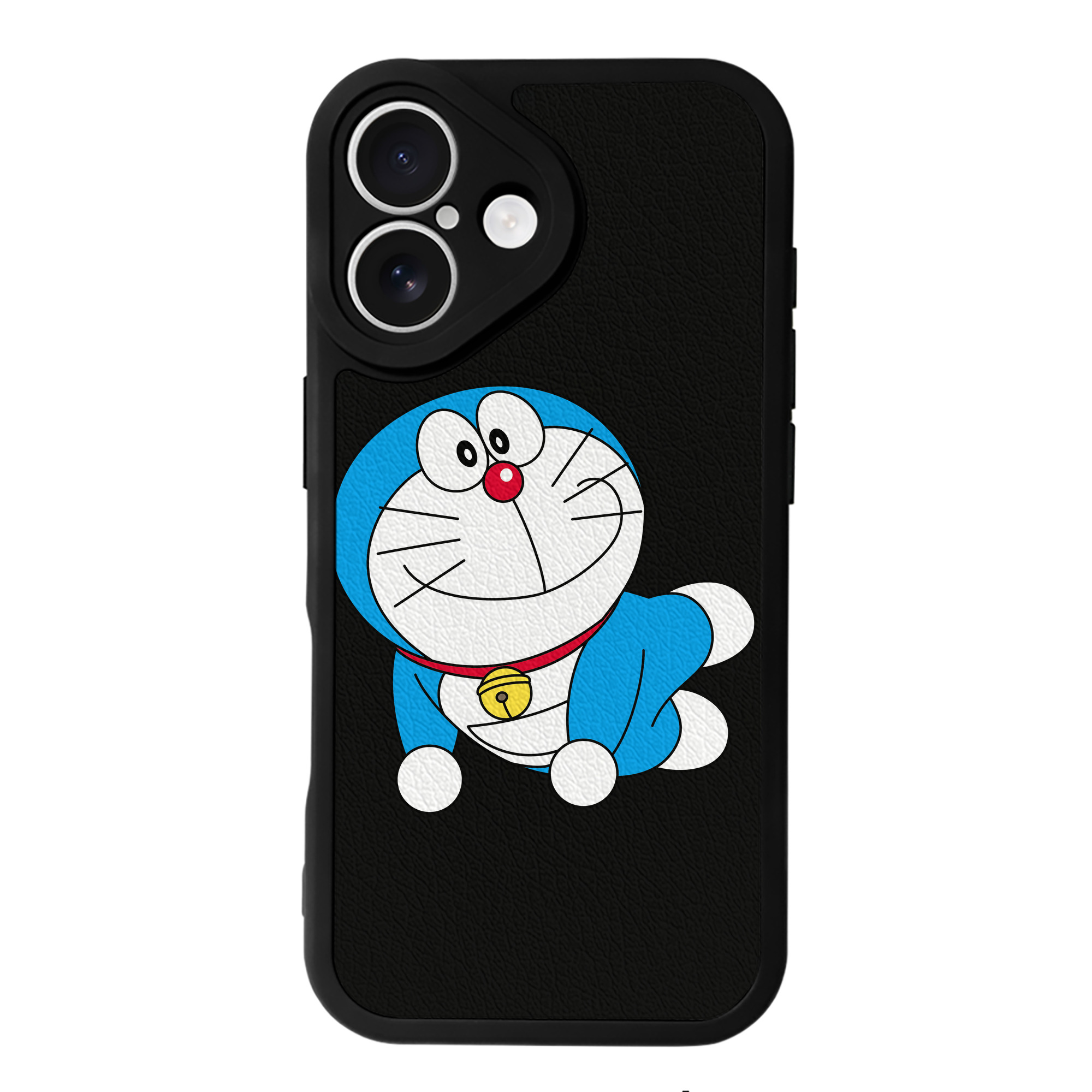 （画像用） ドラえもん Doraemon 【iPhone 16シリーズ対応】シリコンスマホケース（レザー調） 材質：シリコン